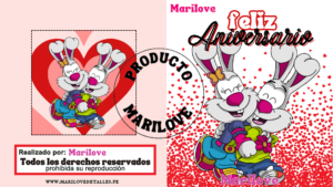 tarjeta aniversario donald & deisy