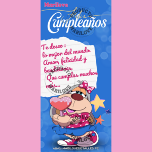 Tarjeta gigante cumpleaños Tamy