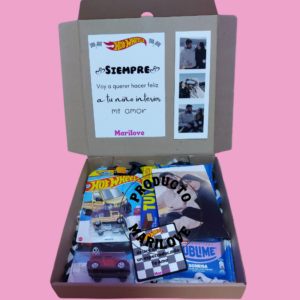 Cajita personalizada hotwheels